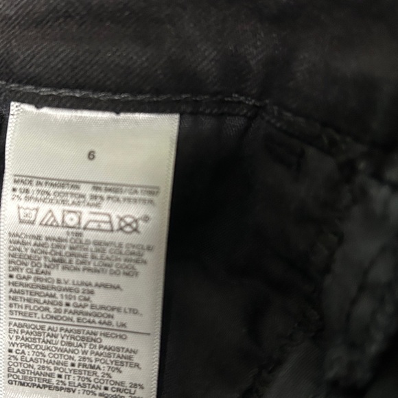 Old Navy Jean Mid Rise Kicker Boot Cut Black Size 6 - Picture 6 of 6